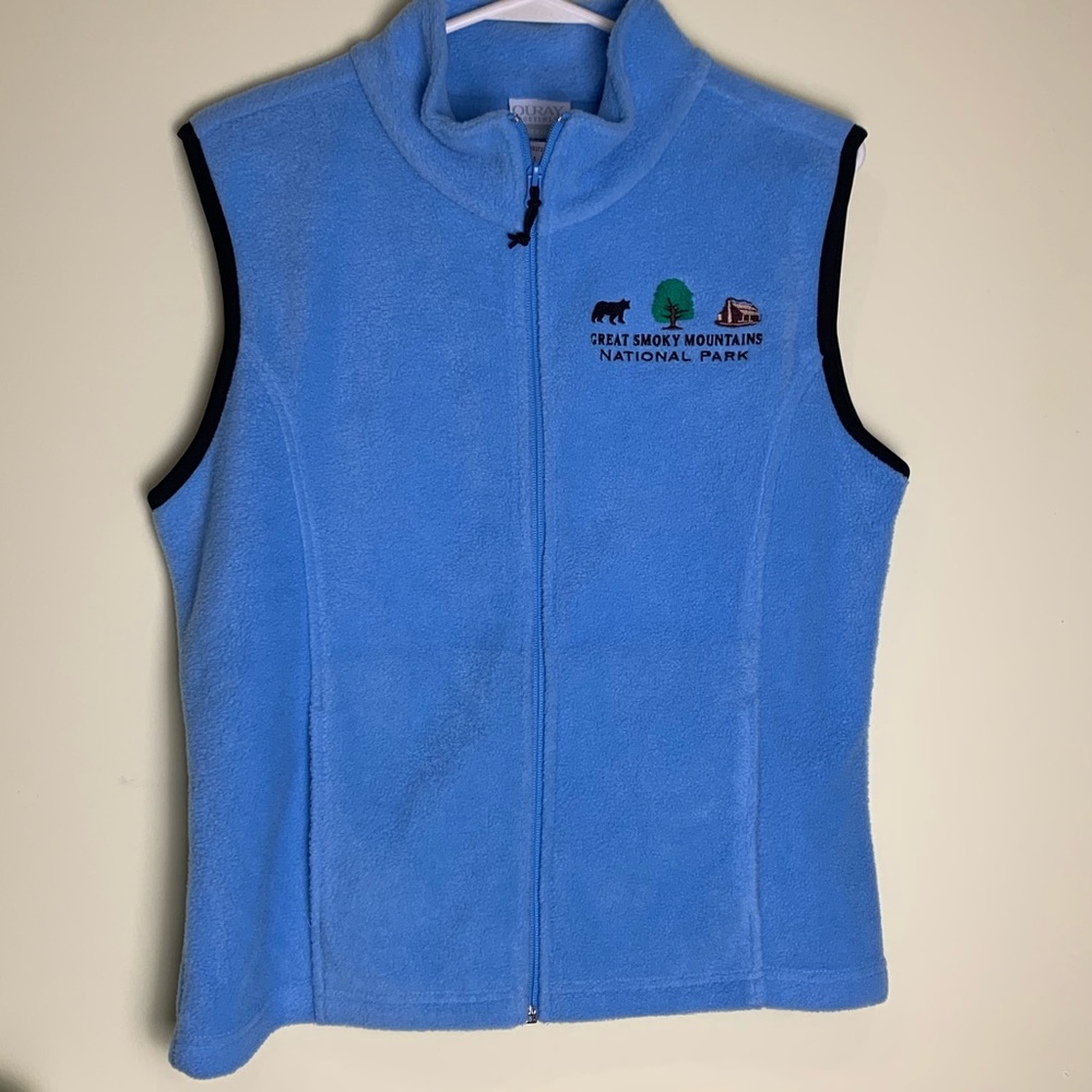 VINTAGE Brand new Great Smokey Mtns fleece vest